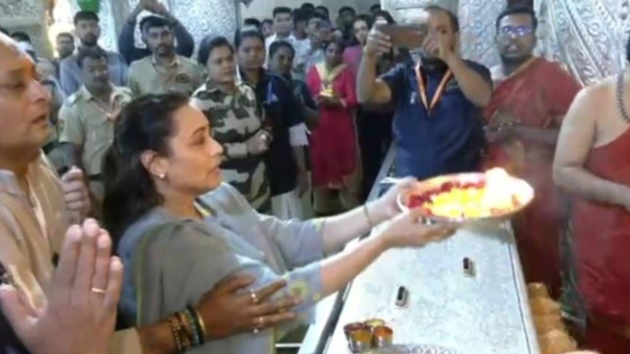 Rani Mukerji seeks blessings at Dagdusheth Ganpati Temple ahead of Mardaani 3, thanks fans for 30 years in cinema