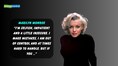 Quote of the Day by Marilyn Monroe: 'I'm selfish, impatient and a little insecure. I make mistakes, I am out of control and at times hard to handle. But if you ...'