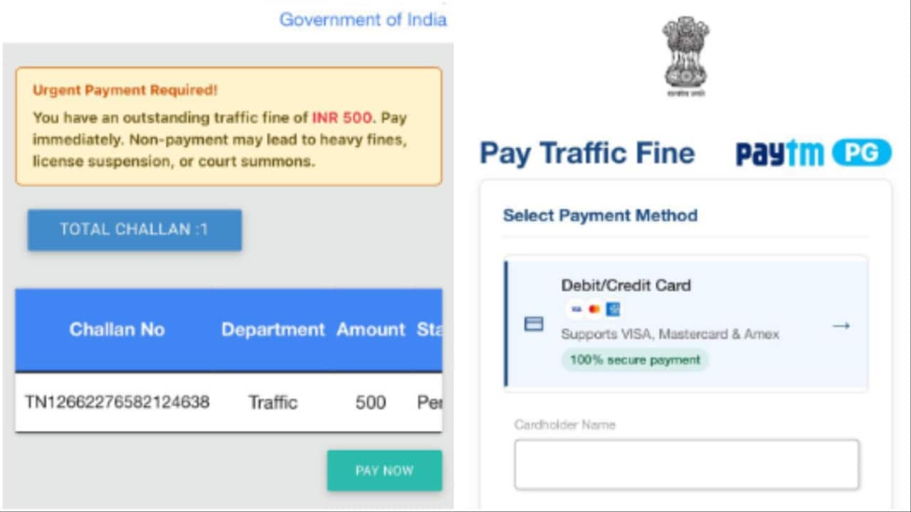Mumbai comedian reveals ‘sophisticated’ e-challan scam, fake portal mimics official MoRTH website
