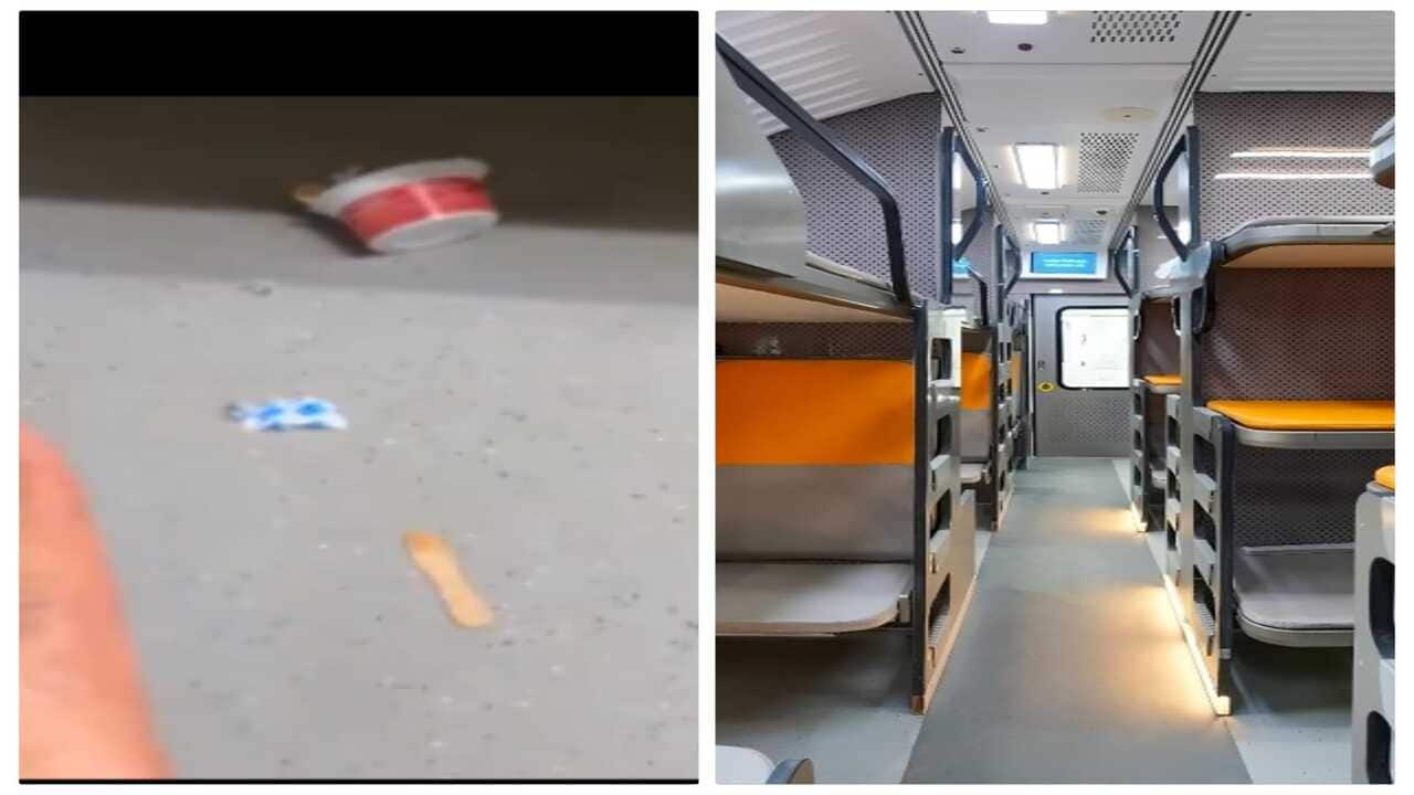 Vande Bharat sleeper train: Viral video shows trash inside newly launched Kolkata–Guwahati coaches, sparks civic sense debate