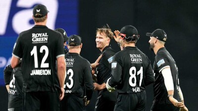 New Zealand beat India by 41 runs in 3rd ODI to win series 2-1. (Photo: X)