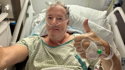 Piers Morgan undergoes emergency hip replacement after London hotel accident, shares selfie from hospital