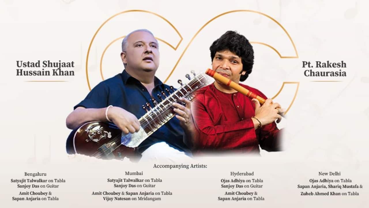 Ustad Shujaat Husain Khan and Pt Rakesh Chaurasia announce multi-city India tour with strings & wind