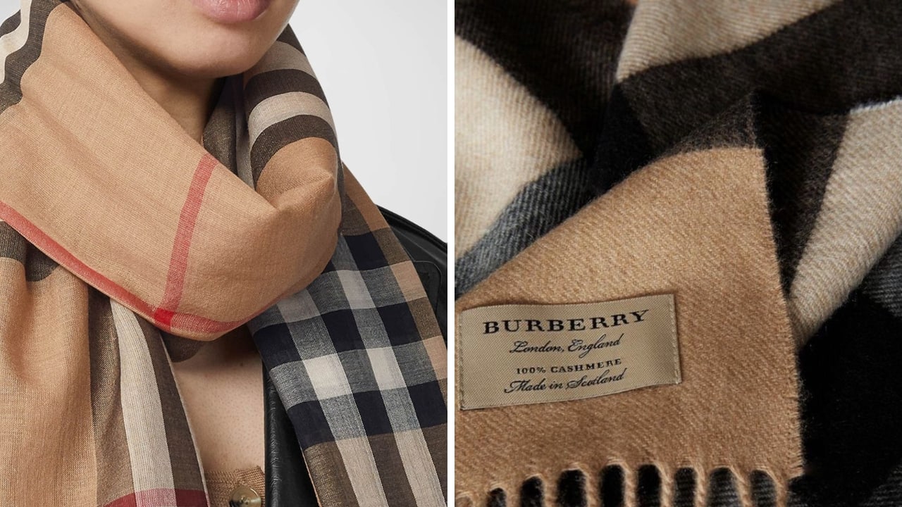 How to tell a real Burberry scarf from a fake: 5 expert tips to spot dupes