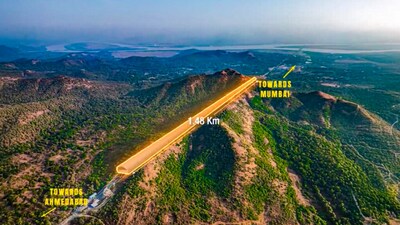 In this image posted on Jan. 2, 2026, the final breakthrough of a 1.5-km-long mountain tunnel of the bullet train project in Maharashtra's Palghar district. It was virtually witnessed by Railway Minister Ashwini Vaishnaw from Rail Bhawan in New Delhi. (@AshwiniVaishnaw/X via PTI/File Photo)