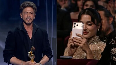 Shah Rukh Khan and Hande Erçel at Joy Awards