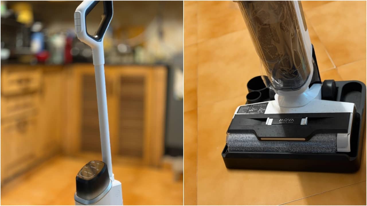 Edge and corner cleaning Edge cleaning is an area where the K10 Pro performs noticeably well for a wet and dry vacuum. The roller brush cleans up to around 6mm from walls and skirting boards, reducing the buildup of dust along edges. This is particularly useful in homes where dust tends to collect along baseboards. Corners still need occasional manual attention, but the need for follow-up cleaning is reduced compared to traditional mopping.