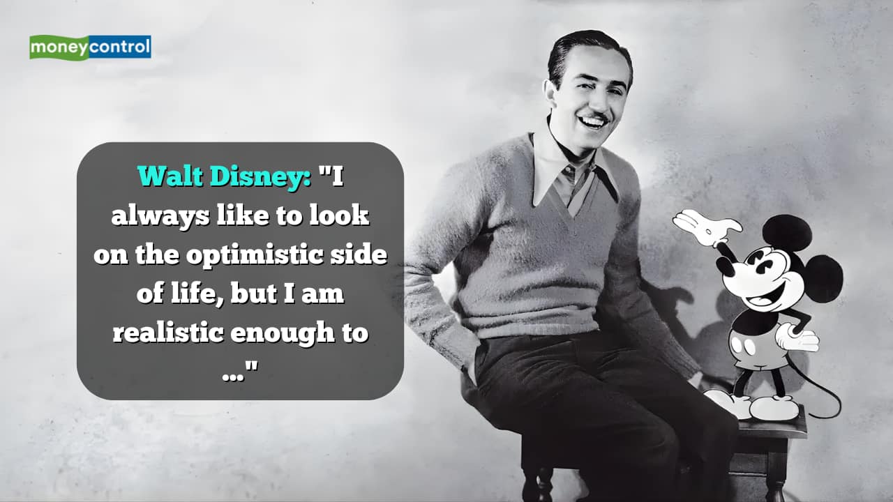 Quote of the Day by Walt Disney: "I always like to look on the optimistic side of life, but I am realistic enough to ..."
