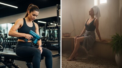 Best bridal wellness rituals: Recovery therapies like Hyper-Ice massage and Turkish steam rituals are finding their moment (Images: Sanctum)