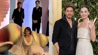 Shah Rukh Khan poses with international celebrities