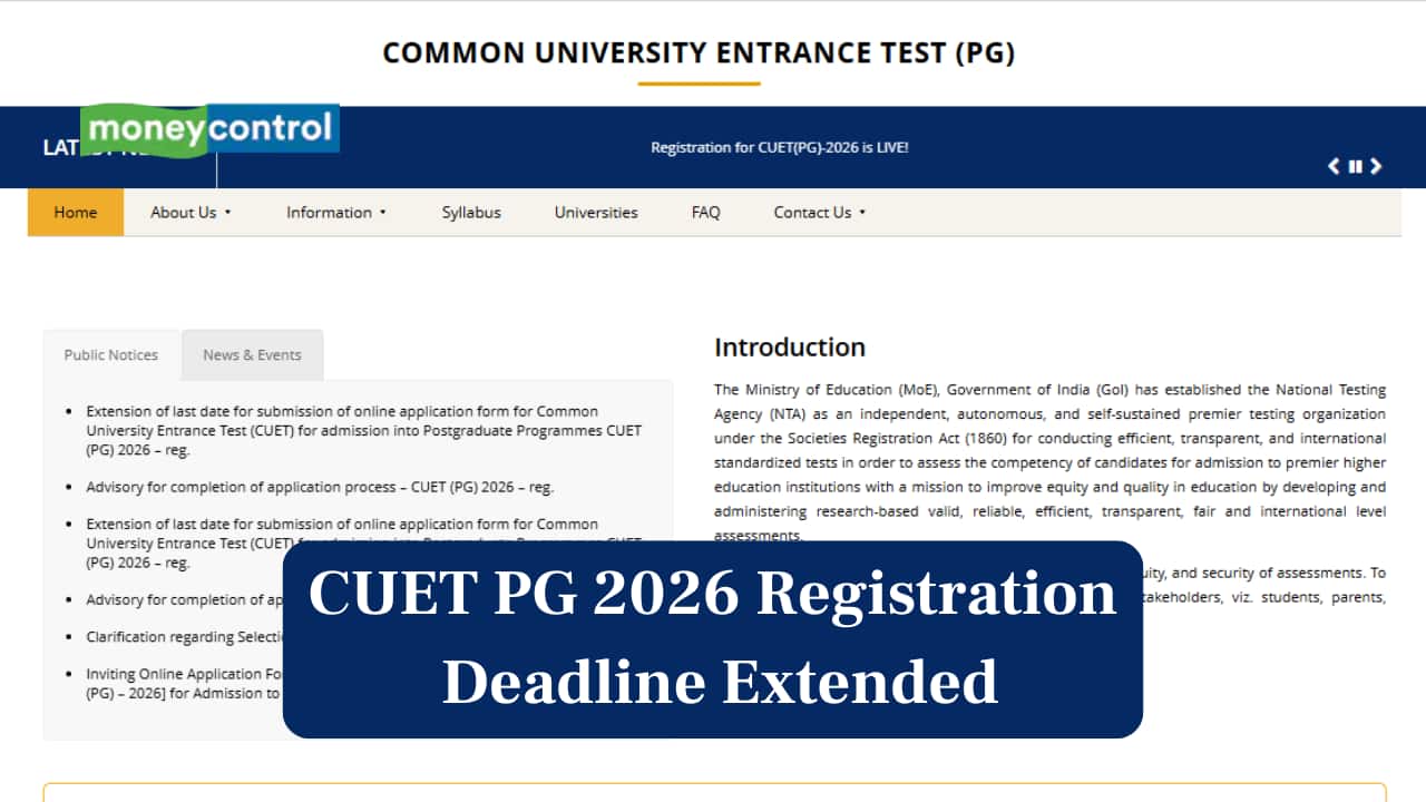 CUET PG 2026 Registration Deadline Extended, Check Last Date to Apply and Direct Link Here