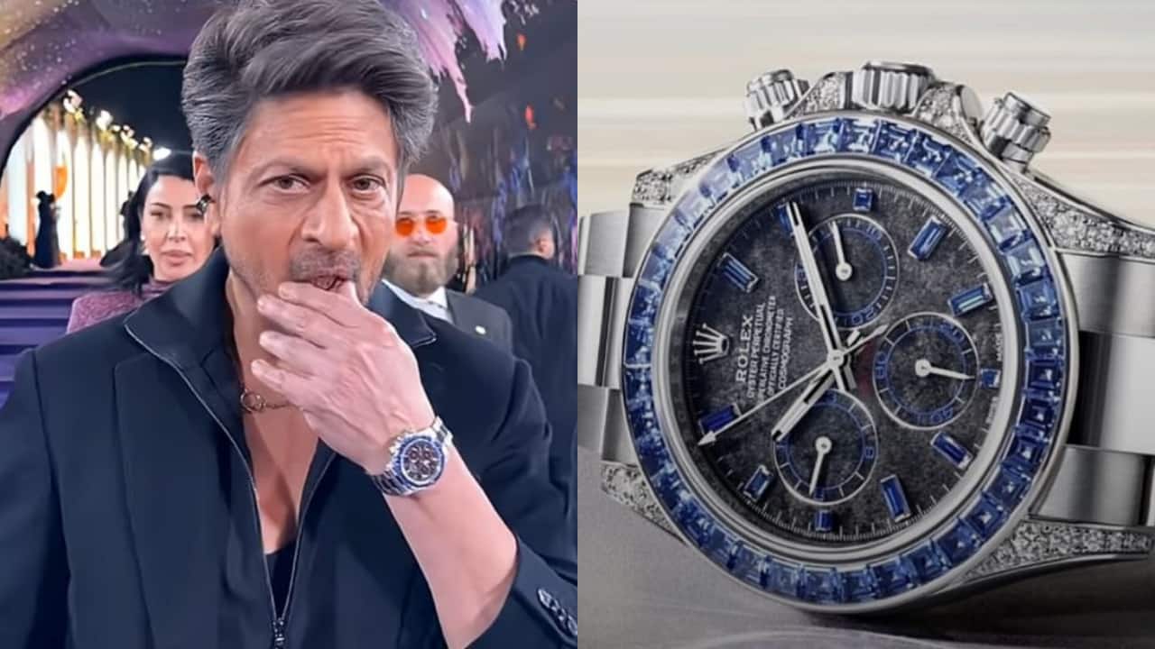 Shah Rukh Khan wears an ultra-rare Rolex Daytona Blue Sapphire watch worth over Rs 13 crore at Joy Awards
