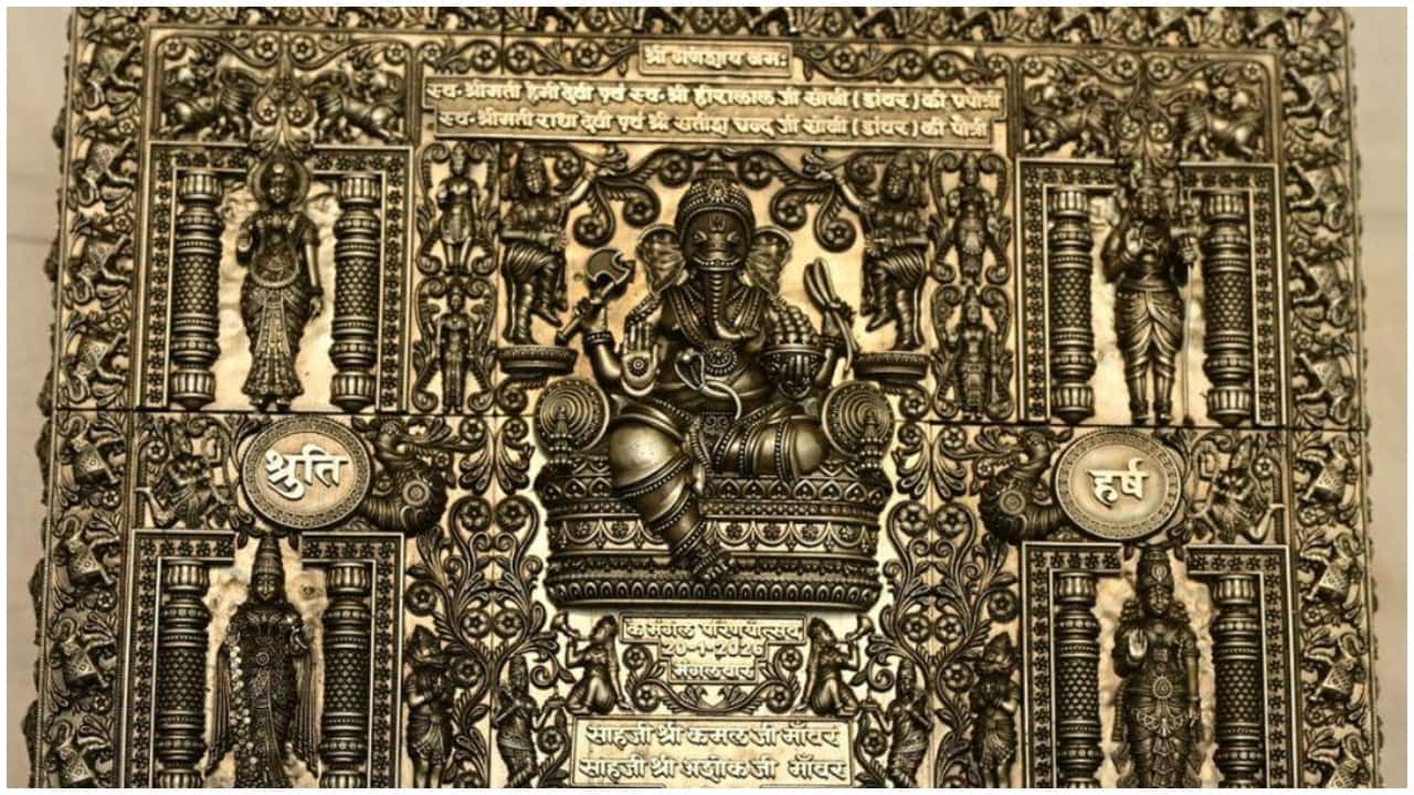 Jaipur man creates Rs 25 lakh, 3 kg silver wedding card for daughter featuring 65 deities