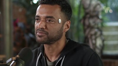 Deepinder Goyal had created quite a stir earlier this month after appearing in a podcast sporting a Temple gadget. (Image credit: Raj Shamani/YouTube)