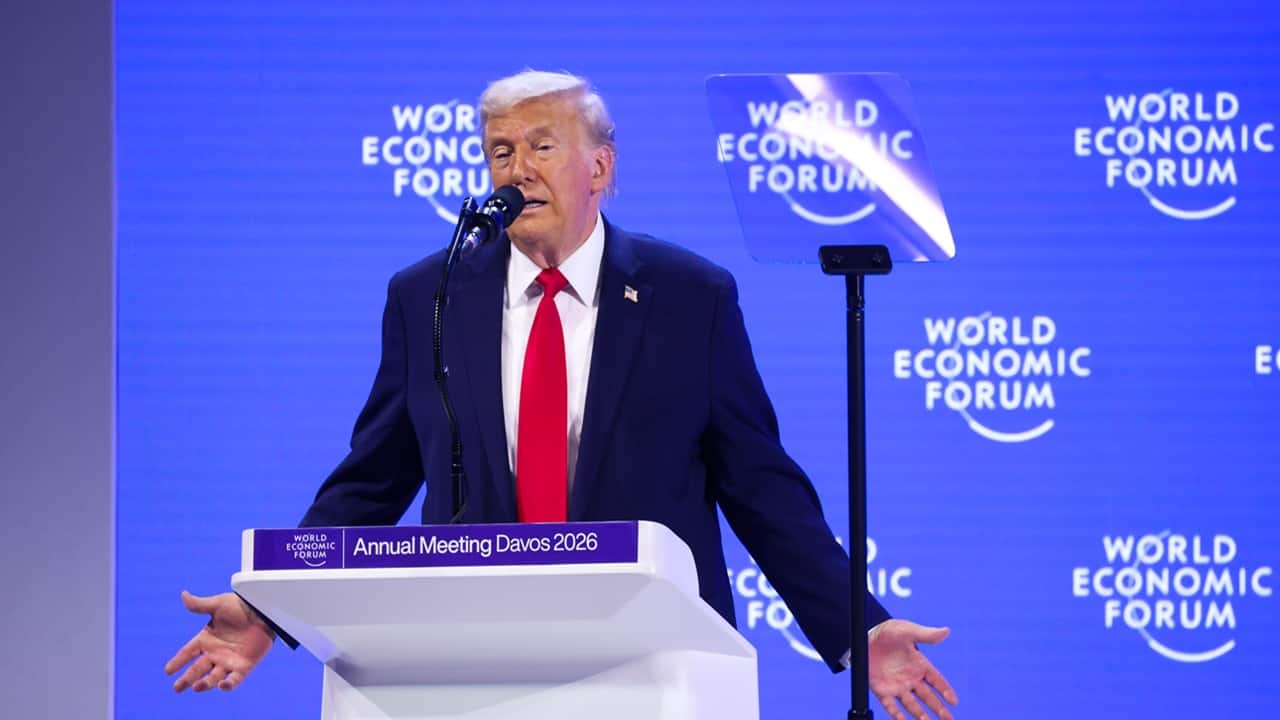 Trump praises soaring fortunes at Davos amid widespread concern over the economy