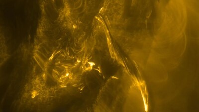 A powerful solar flare was unleashed from the Sun. (Image: ESA/Solar Orbiter)