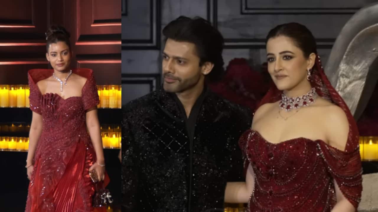 Stebin Ben’s sister faces backlash for wearing similar red gown as bride Nupur Sanon at Mumbai reception