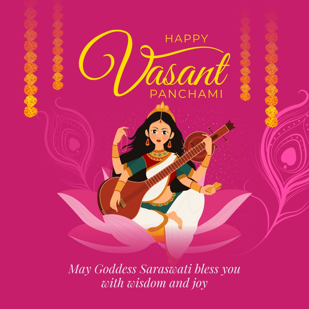 Happy Vasant Panchami 2026 (canva)