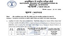 NEET PG, NEET MDS 2026 exam schedule announced, check dates here