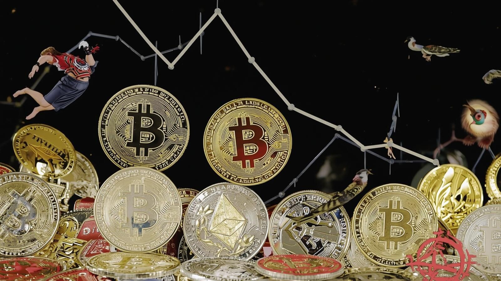 Bitcoin drops below $89,000; ETH, XRP, Solana slide in red zone