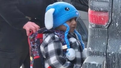 Liam Conejo Ramos, 5, and his family moved to US in 2024 and is seeking asylum. (Image: X/Kamala Harris)