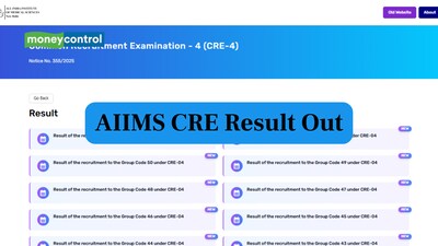 AIIMS CRE Result 2025-26 Out: Check Group B & C Vacancy Results Now!
