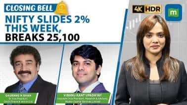 Live: Sensex tumbles 2,000 pts this week, Nifty gives up 25,100 | Closing Bell