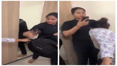 A woman from Urban Company attacked a customer in Mumbai, video goes viral. 