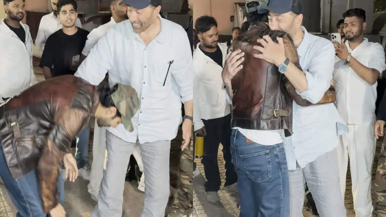 Varun Dhawan touches Sunny Deol’s feet, shares a warm hug at Border 2 screening, watch