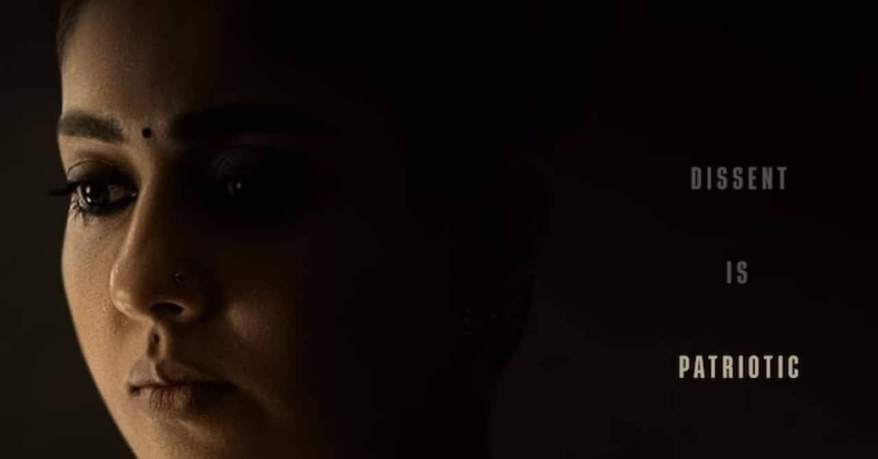 Nayanthara’s ‘dissent is patriotic’ first look unveiled from Mammootty’s upcoming film patriot