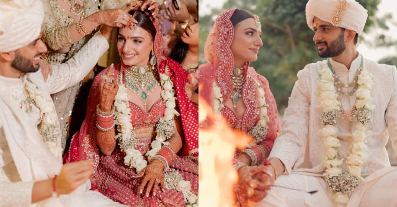 Prakriti Kakkar and Vinay Anand tie the knot in the royal fort of Barwara, see pics