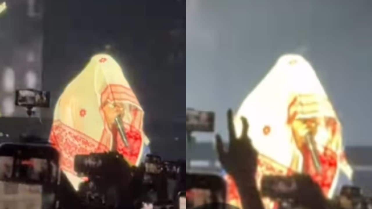 Linkin Park’s Emily Armstrong wears Assamese Gamusa during Bengaluru concert debut, watch