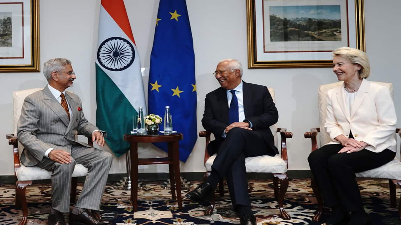 S Jaishankar holds talks with EU delegates ahead of EU-India Summit