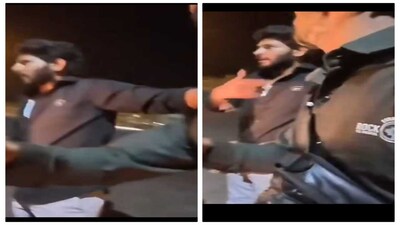 An Andhra man was spotted attacking a travel vlogger where he allegedly demanded money. 
