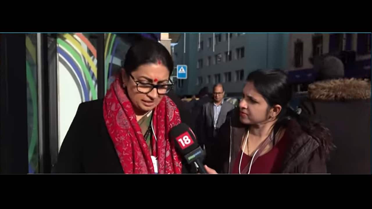 Davos 2026: Smriti Irani says global investors are looking to back women entrepreneurs in India