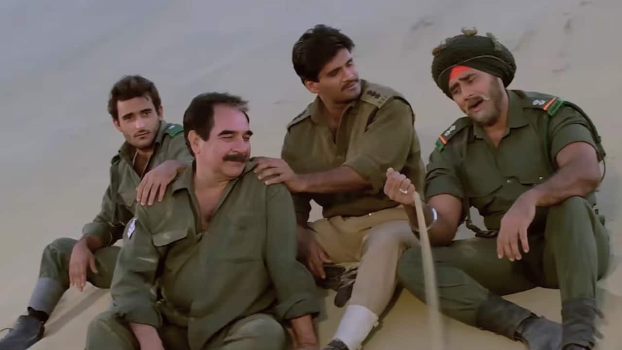<strong>Border</strong><br />A classic Indian war epic based on the 1971 Indo‑Pakistan War’s Battle of Longewala, where a small Indian force stands against overwhelming odds. It blends intense battlefield action with deeply emotional moments about brotherhood, sacrifice, and patriotism, and remains one of Bollywood’s most enduring military dramas.