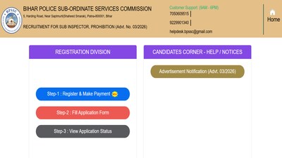 BIhar Police SI Recruitment 2026