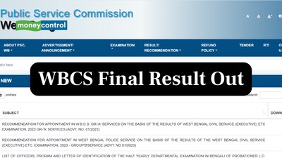 WBCS Final Result 2023 Declared for Group A, B Posts; Check Direct Link Now