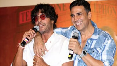 Chunky and Akshay 