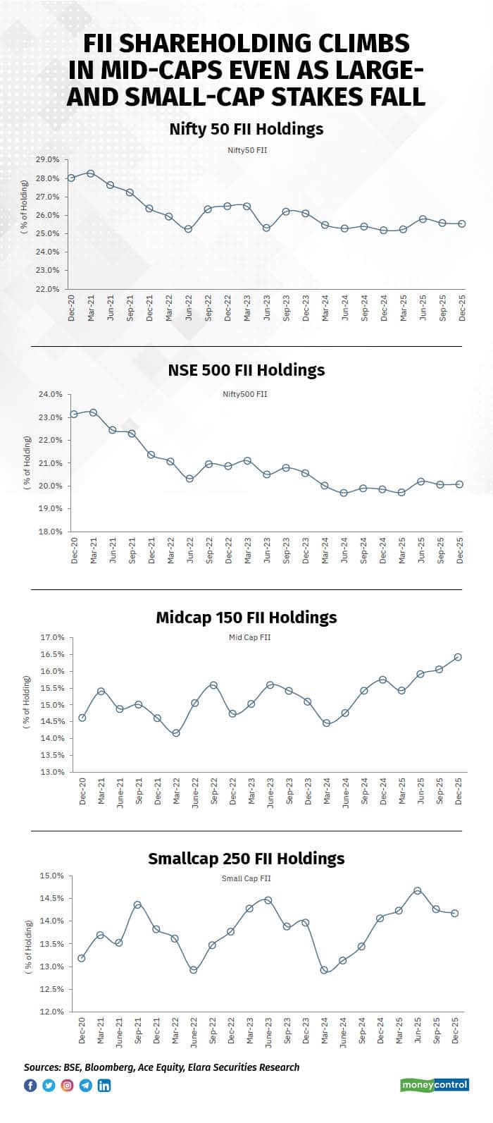 FII shareholding