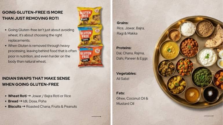 Dr Alok Chopras advise for gluten diet swaps (Images: @dralokchopra/Instagram)