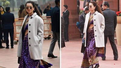 Kangana Ranaut stuns in Madhubani saree on Day 1 of Budget Session; says, “I didn’t know anything about Bihari sarees”