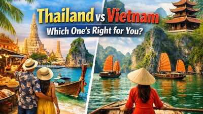 Beaches or limestone cliffs? Street food or slow travel? Thailand and Vietnam offer two very different Southeast Asian experiences — here’s how to choose the right one for your next holiday.