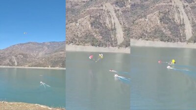Dramatic SDRF Rescue: Paragliders Plunge into Tehri Lake During Acro Festival