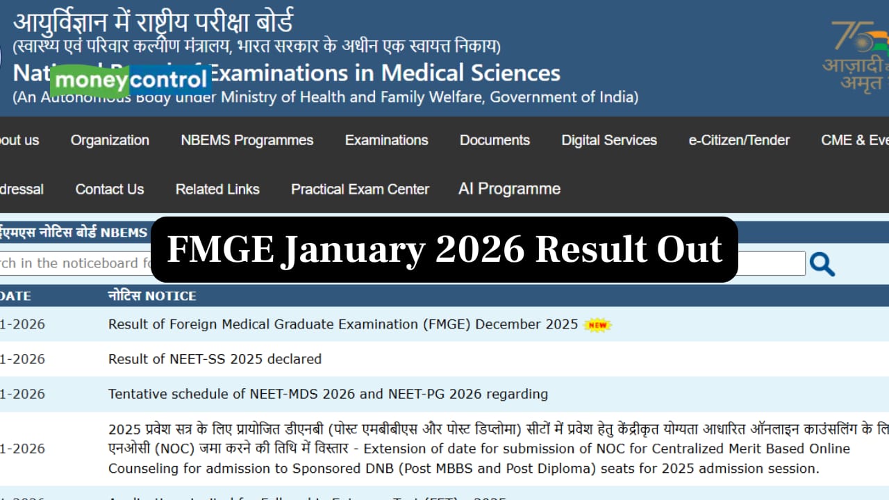 FMGE January 2026 Result Out @natboard.edu.in; Direct Link to Download Here