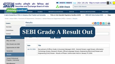 SEBI Grade A Phase 1 Result 2026 Released: Check Merit List and Next Steps