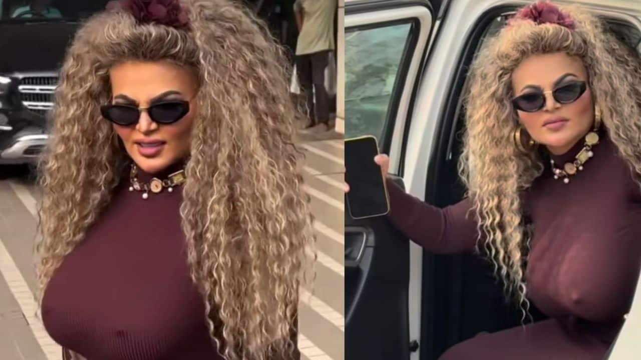 Ajit Pawar funeral: Rakhi Sawant faces severe backlash for wearing a body hugging high slit outfit; netizens call her ‘shameless’