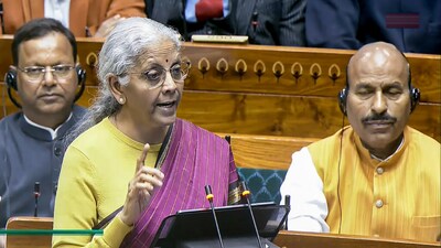 Finance minister Nirmala Sitharaman presenting the budget on February 1. 