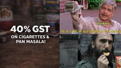 40% GST on cigarettes sparks meme fest across social media. (@byomkesbakshy/X)