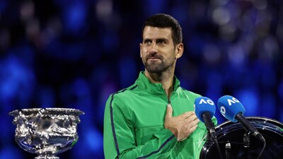 Alcaraz hails Djokovic, savours first Australian Open title. (Image: Reuters)